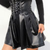 Corset Leather Like Lace Up Skirt - Image 6