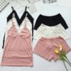 Cotton Lace Sleeveless Sling and Shorts Sleepwear - Image 5