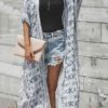 Printed Short Sleeves Polyester  Cover Ups - Image 5
