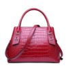 Crocodile Pattern Bussiness Crossbody Purse - Image 7