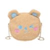 Delicate Texture Lovely Cute Bear Chain Shoulder Messenger Bag - Image 3