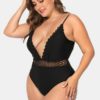 Deep Open Necklines Spaghetti Straps Swimwear - Image 2