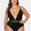 Deep Open Necklines Spaghetti Straps Swimwear - Image 3