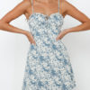 Ditsy Floral Printed Beach Slip Mini Dress