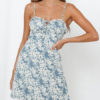Ditsy Floral Printed Beach Slip Mini Dress - Image 2