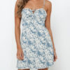 Ditsy Floral Printed Beach Slip Mini Dress - Image 4