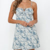 Ditsy Floral Printed Beach Slip Mini Dress - Image 5