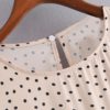 Dot Print O Neck Loose Casual Dress - Image 4