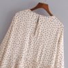 Dot Print O Neck Loose Casual Dress - Image 5