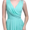 Elegant Bridesmaid Dress with Cowl Neck and Beading Chiffon Skirt - Image 5