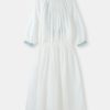 Embroidery V-neck Long Sleeve Split Beach Maxi Dress - Image 4