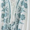 Embroidery V-neck Long Sleeve Split Beach Maxi Dress - Image 5