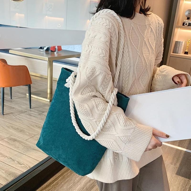 Fashion Casual Large-Capacity Portable Durable Shopping Totes Bag - Image 4