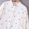 Fashion Floral Print Stand Collar Casual Long Dress - Image 5