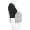 Fashion O-Neck Patchwork Short Sleeve Short Tops - Image 2