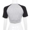 Fashion O-Neck Patchwork Short Sleeve Short Tops - Image 3