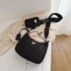 Solid Color Oxford Waterproof Shoulder Messenger Bag - Image 2