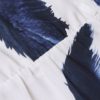 Feather Print Batwing Sleeve V-neck Maxi Dress - Image 5