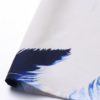 Feather Print Batwing Sleeve V-neck Maxi Dress - Image 6