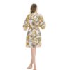 Floral Bathrobe Faux Silk Sexy Nightdress - Image 2
