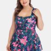 Floral Print Wide Straps Swimdress - Image 2