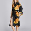 Floral Printed Long Sleeve Nightgown - Image 2