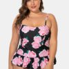 Floral Printed Spaghetti Straps Bikini