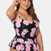 Floral Printed Spaghetti Straps Bikini - Image 3