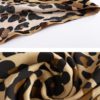 Flouncing Leopard Print Short Sleeve V-neck Casual Dress - Image 6
