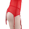 Garter Belt Lace Semi Sheer Sexy Two Piece Lingerie - Image 2