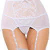 Garter Belt Lace Semi Sheer Sexy Two Piece Lingerie - Image 5