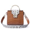 Genuine Leather Bag Ladies Crossbody Messenger Bag Crocodile