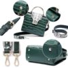 Genuine Leather Bag Ladies Crossbody Messenger Bag Crocodile - Image 4