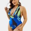 Halter Deep Necklines High Waisted Swimwear - Image 7