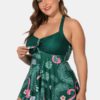 Halter Floral Printed Swimdress With Panties - Image 3