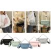 Casual Letters Handy Carry Leather Phone Pouch Messenger Bag - Image 2