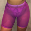 High Waist Mesh Semitransparent Beach Running Slim Yoga Shorts - Image 6