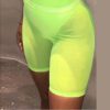 High Waist Mesh Semitransparent Beach Running Slim Yoga Shorts - Image 5