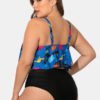 High Waisted Print Backless Sling Bikini - Image 6