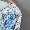 Hollow Out Bow Floral Print Loose Casual Dress - Image 5