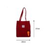 Corduroy Shoulder Shopping Bag Cute Radish Travel Totes - Image 6