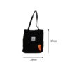 Corduroy Shoulder Shopping Bag Cute Radish Travel Totes - Image 4