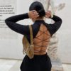 Hot streetwear top sexy backless hollow out Bandage bodycon crop top - Image 6