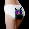 Ice Silk Cat Printed Mid Waist Soft Briefs - Image 2