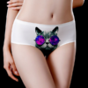 Ice Silk Cat Printed Mid Waist Soft Briefs - Image 3