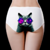 Ice Silk Cat Printed Mid Waist Soft Briefs - Image 4
