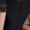 Jewel Neck Sleeveless Split Bodycon Dress - Image 5
