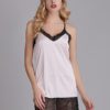 Lace-Trim Criss Cross Backless Nightgown - Image 4