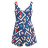 Lace Up Print Floral Casual Short Jumpsuit - Image 6