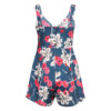 Lace Up Print Floral Casual Short Jumpsuit - Image 10